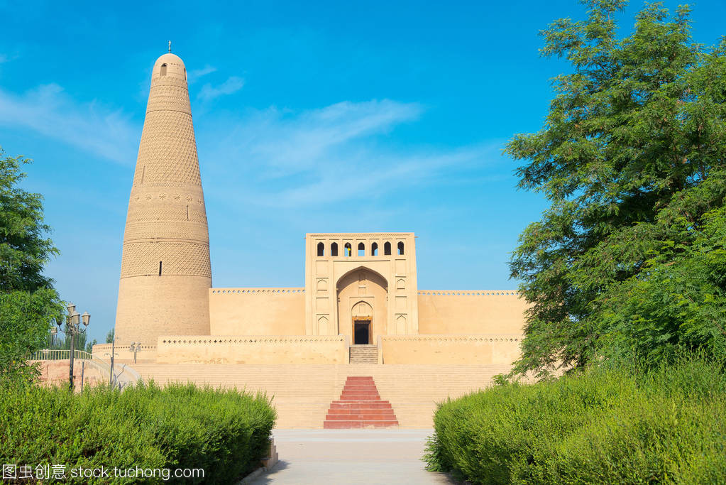中國新疆-2015 年 5 月 3 日︰ 額敏 Minaret(Sugongta)。著名